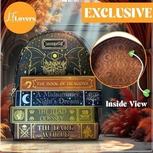 Loungefly Literature Fantasy Books Mini Backpack (Books-A-Million Exclusive)